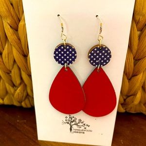 Earrings Handmade Lightweight Faux Leather